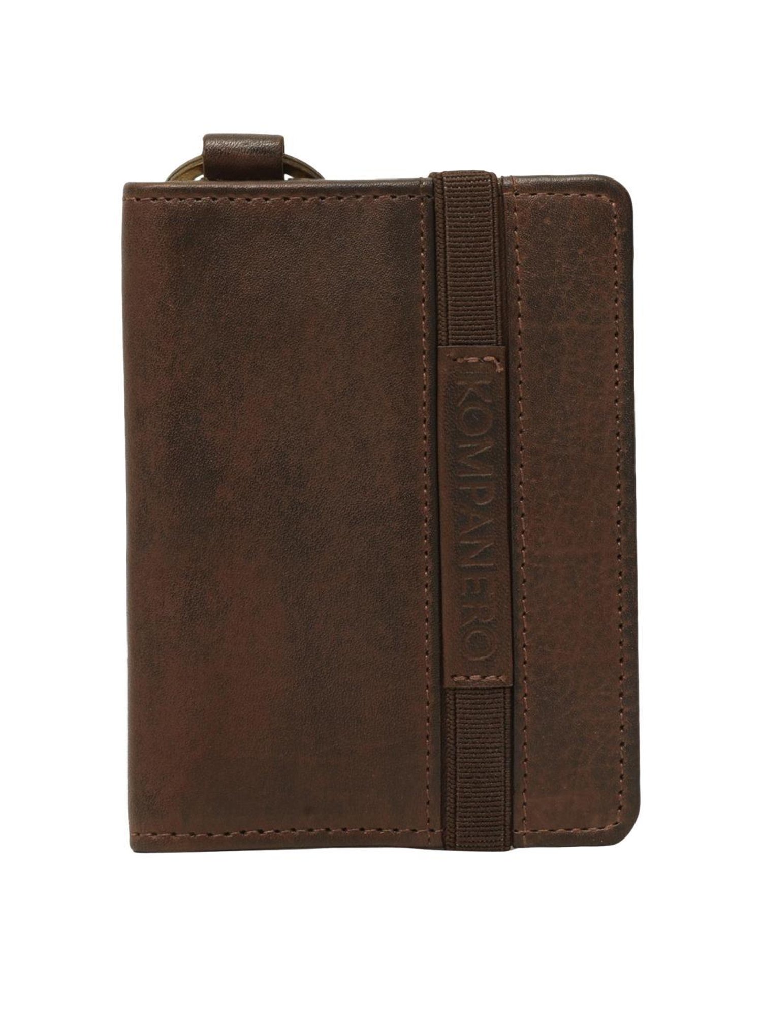KOMPANERO Jaxon Brown Solid Card Holder