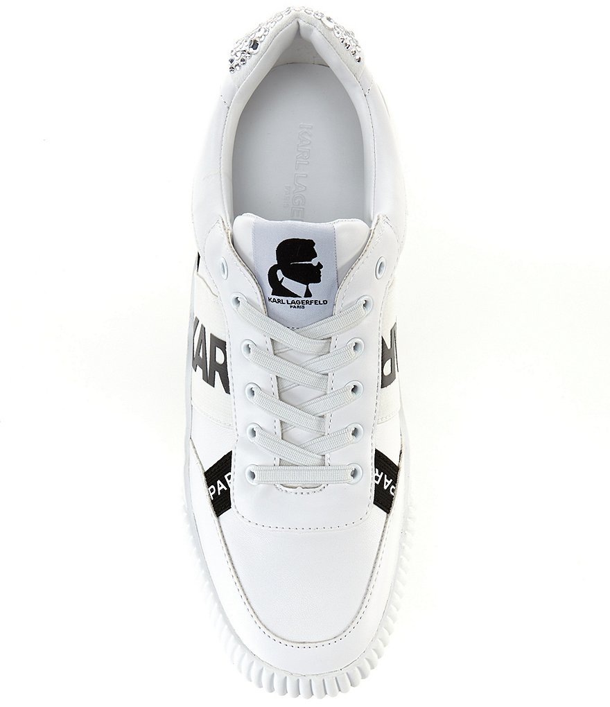 KARL LAGERFELD PARIS Jaylee Logo Printed Lace-Up Sneakers