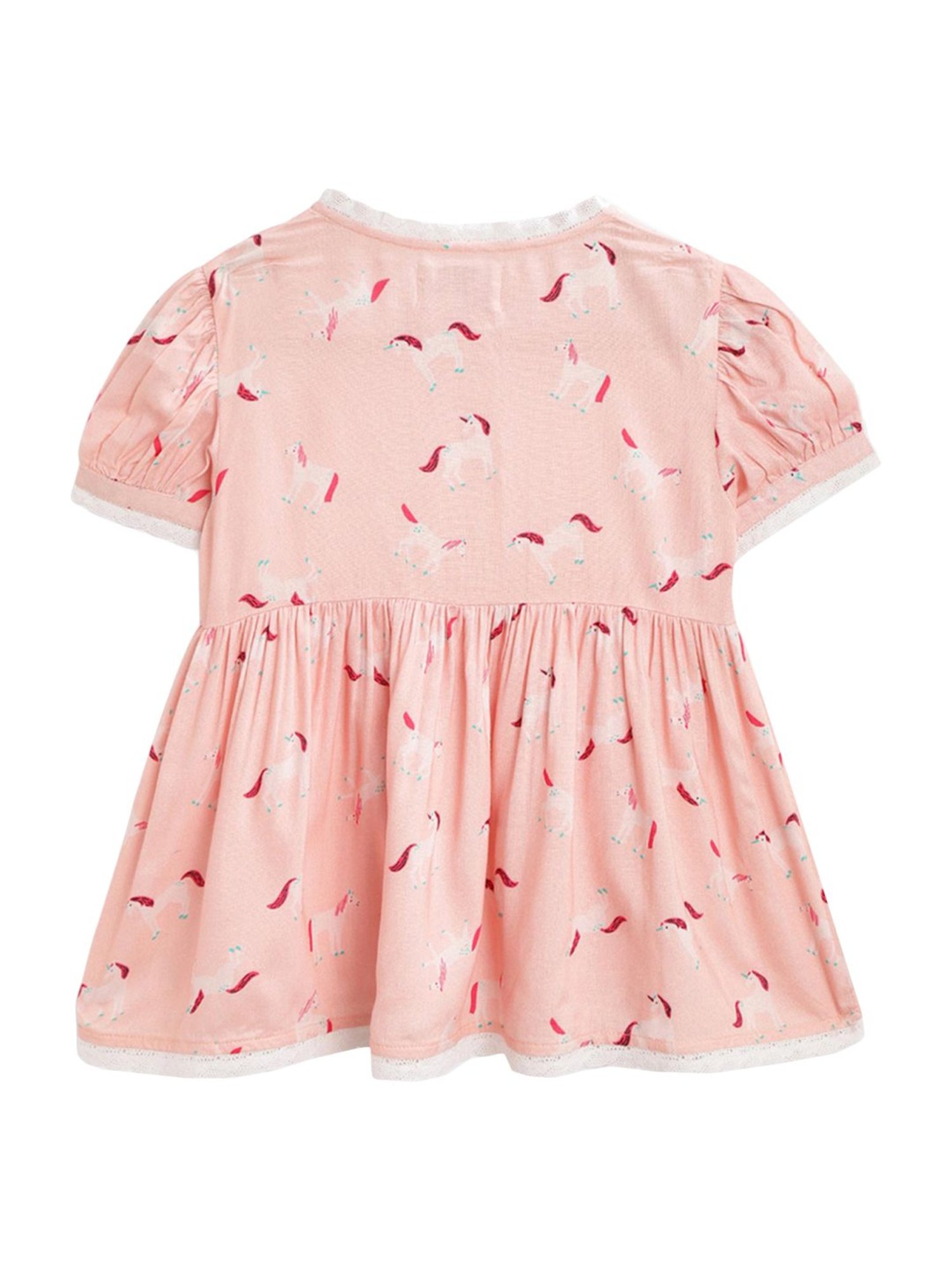 Berrytree Organic Girls Blue Cotton Clouds Print Night Suits