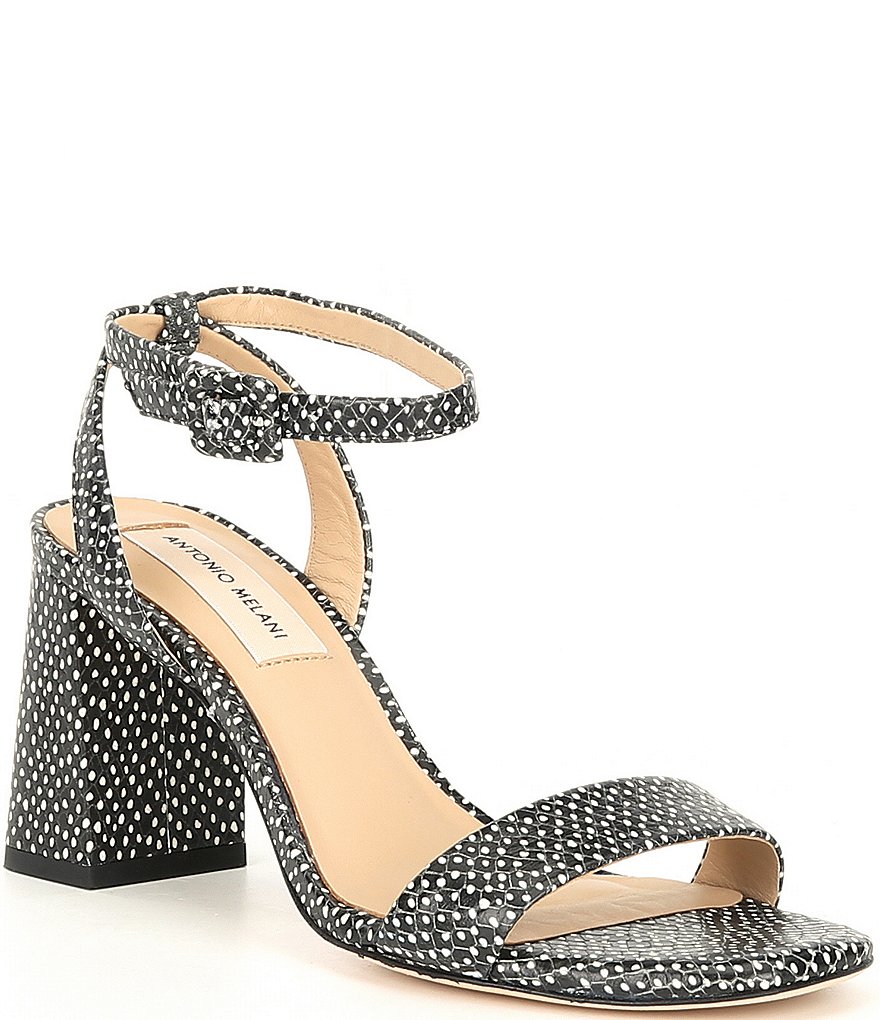 Antonio Melani Gwyn Polka Dot Print Ankle Strap Dress Sandals