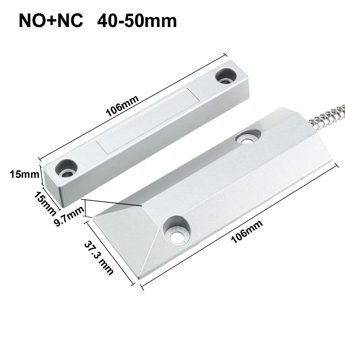 OC-55 NO+NC Alarm Security Rolling Gate Garage Door Contact Magnetic Reed Switch