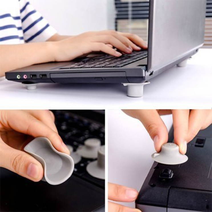 4Pcs Laptop Cooler Pad Tablet Stand Portable Desktop Holder