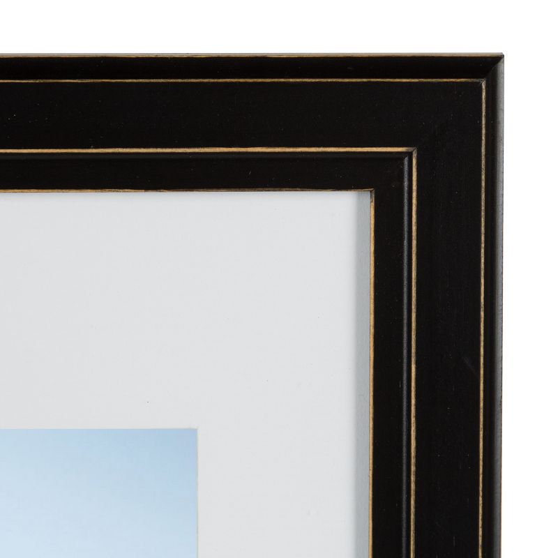 11" x 14" Matted to 8" x 10" Kieva Wall Frame Black - DesignOvation