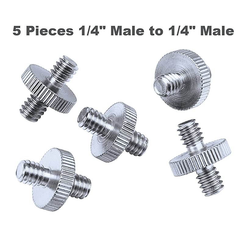 27 Pieces 14 Inch and 38 Inch Converter Female Male Threaded Screws Adapter Mount Set for CameraTripodMonopodBallheadLight StandShoulder Rig