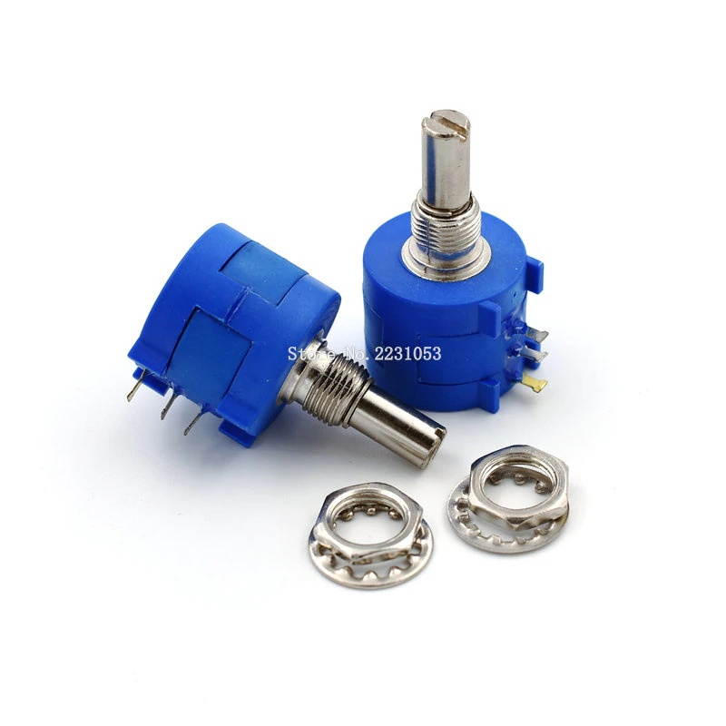 2PCS/LOT 3590S-2-103L 3590S 10KR 10K ohm Precision Multiturn Potentiometer 10 Ring Adjustable Potentiometer Switch