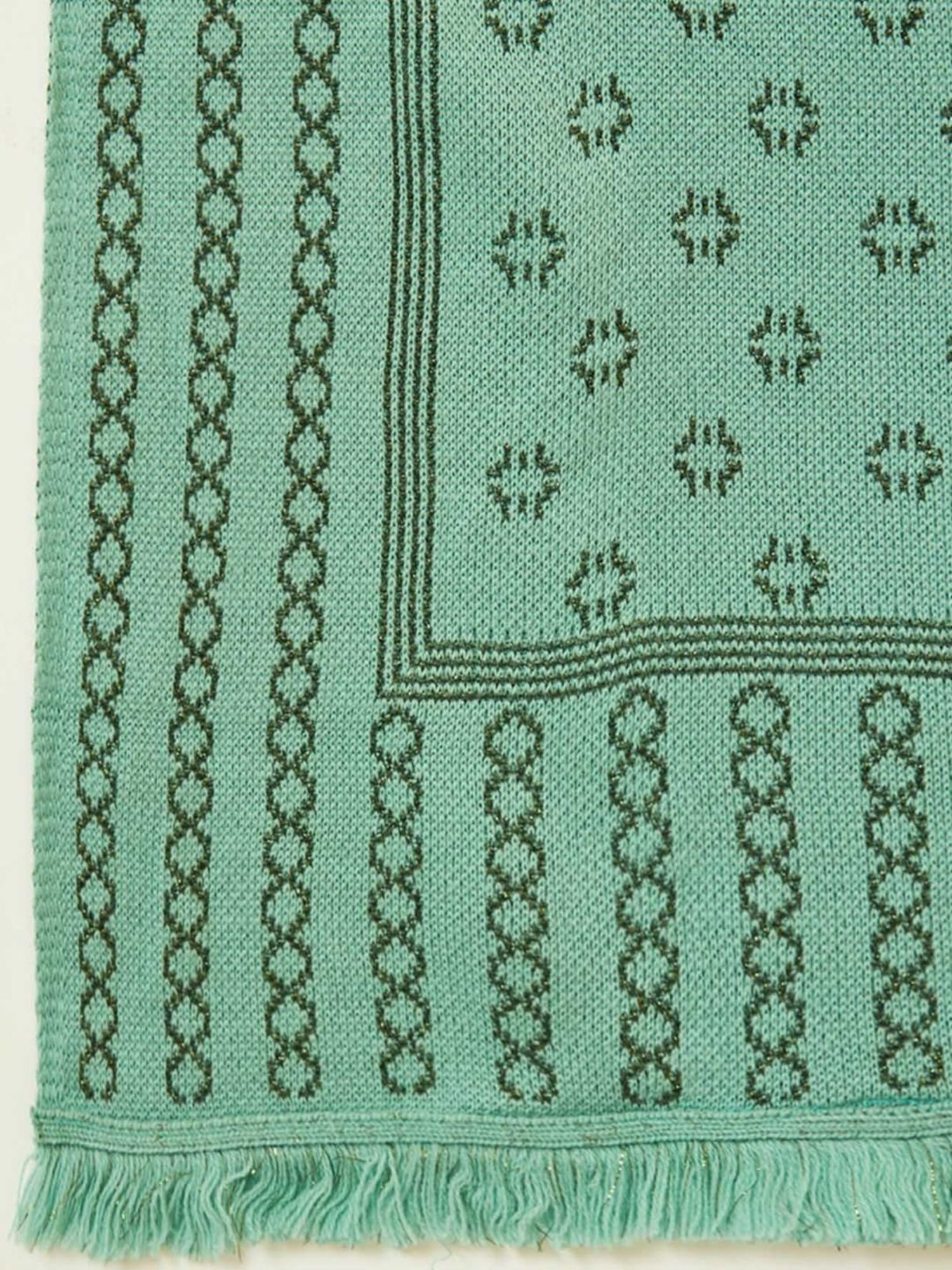 Soch Turquoise Printed Shawl