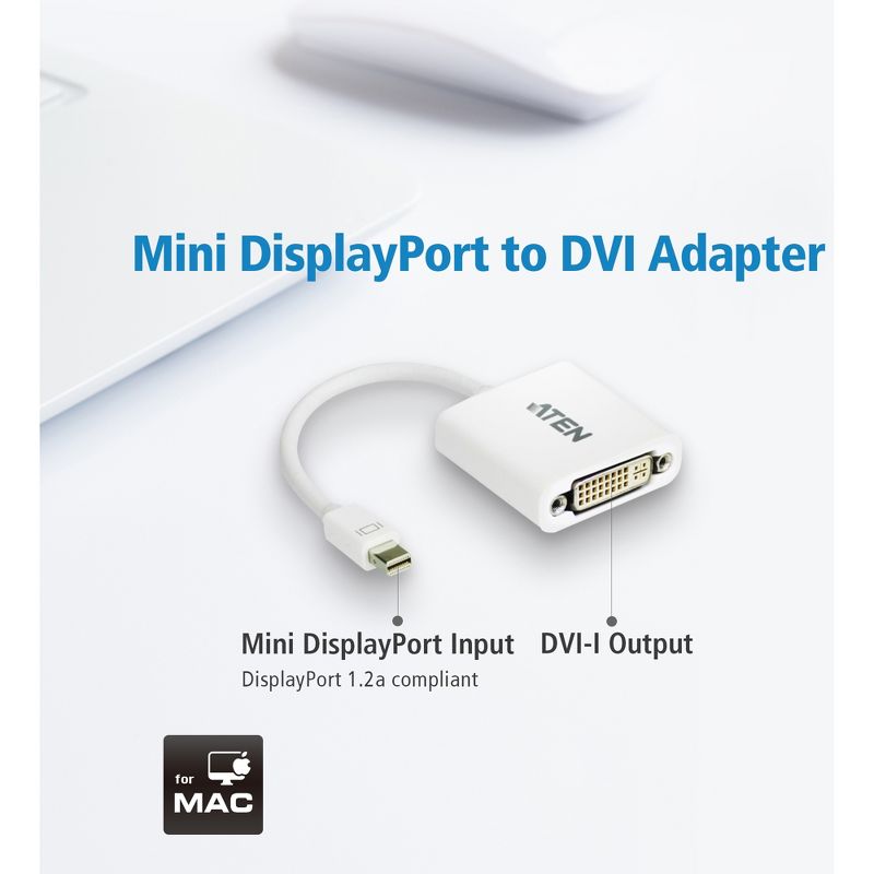 Aten Mini DisplayPort to DVI Adapter
