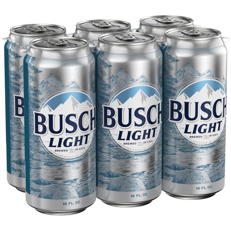 Busch Light Beer - 6pk/16 fl oz Cans