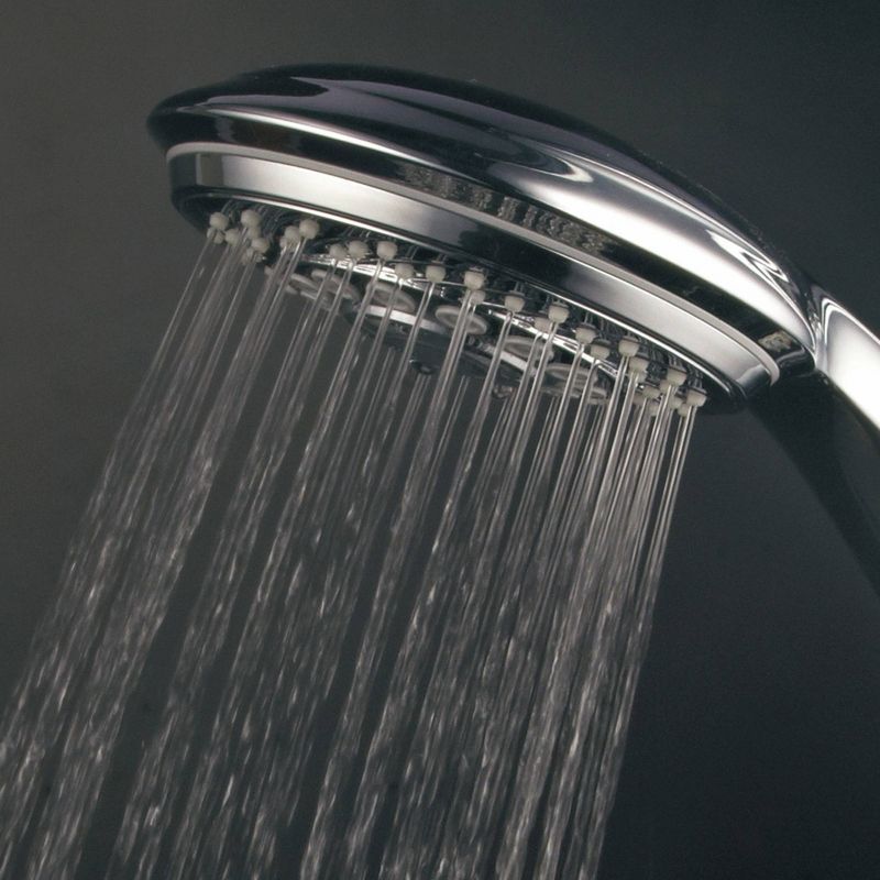 Dual Shower Head Aqua Dance Drill Free Instant Mount 3 Way Showerhead Slide Bar Combo Chrome - HoteSpa