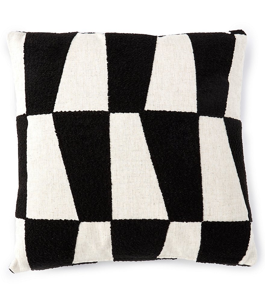 Villa by Noble Excellence Around the Block Embroidered Square Pillow