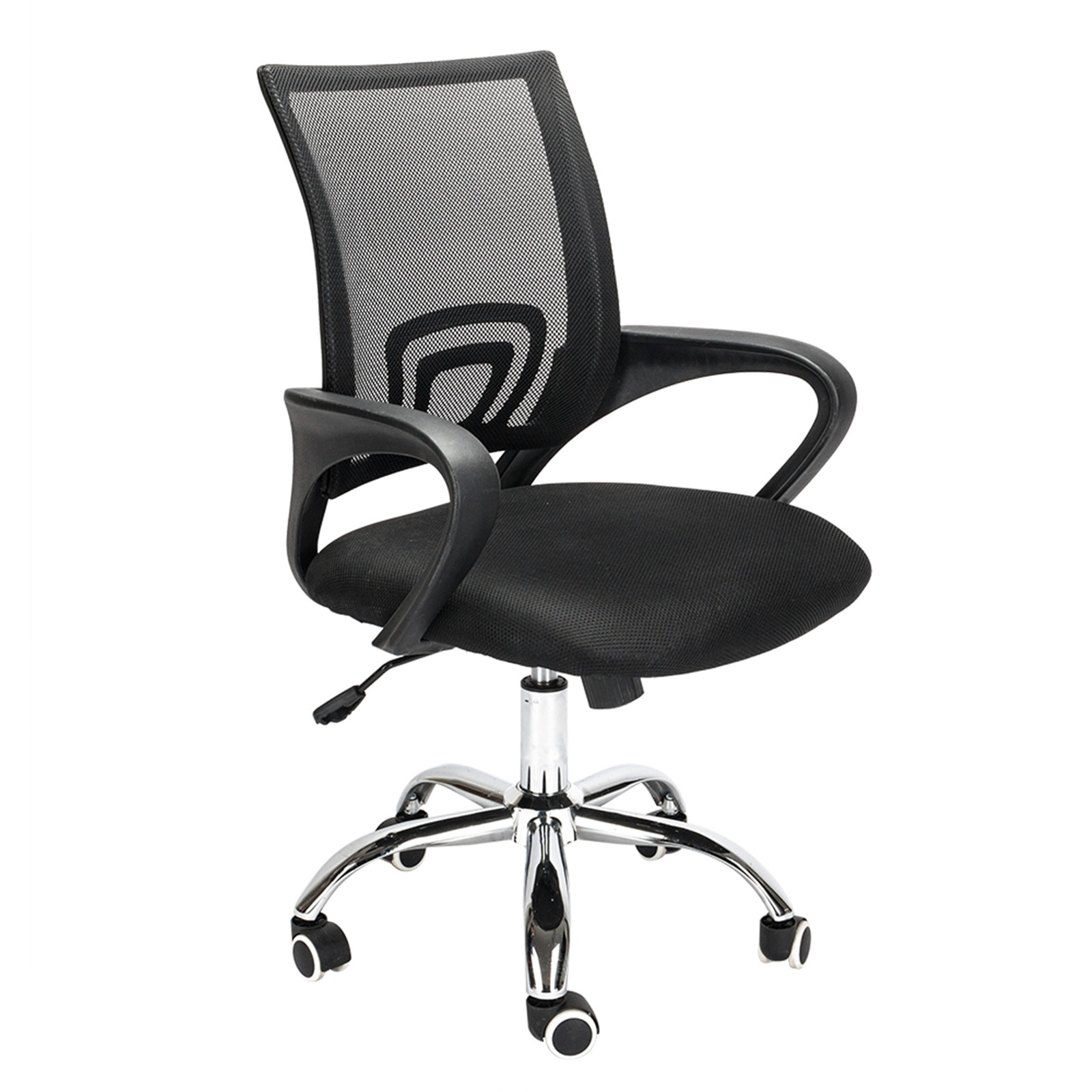 Office Chair Ergonomic Computer Desk Chair Mid Back Swivel Rolling Chair with Height Adjustable Lumbar Support Mesh Executive Chair with Armrests
