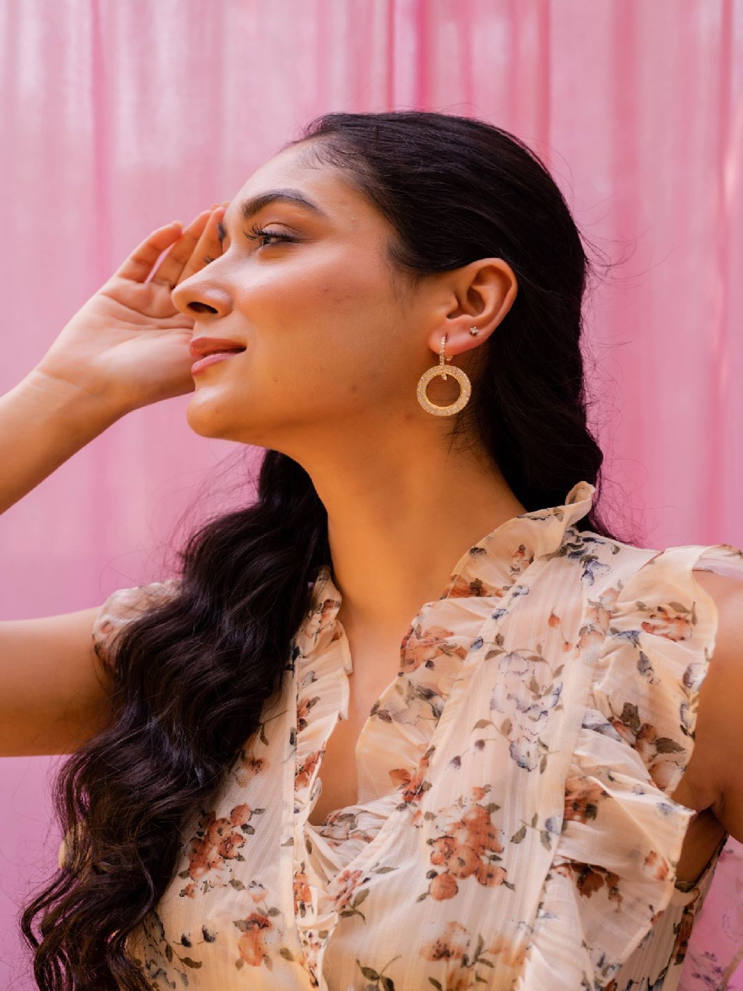 Jewelz Trendy Round Hanging Earrings for Girls & Women