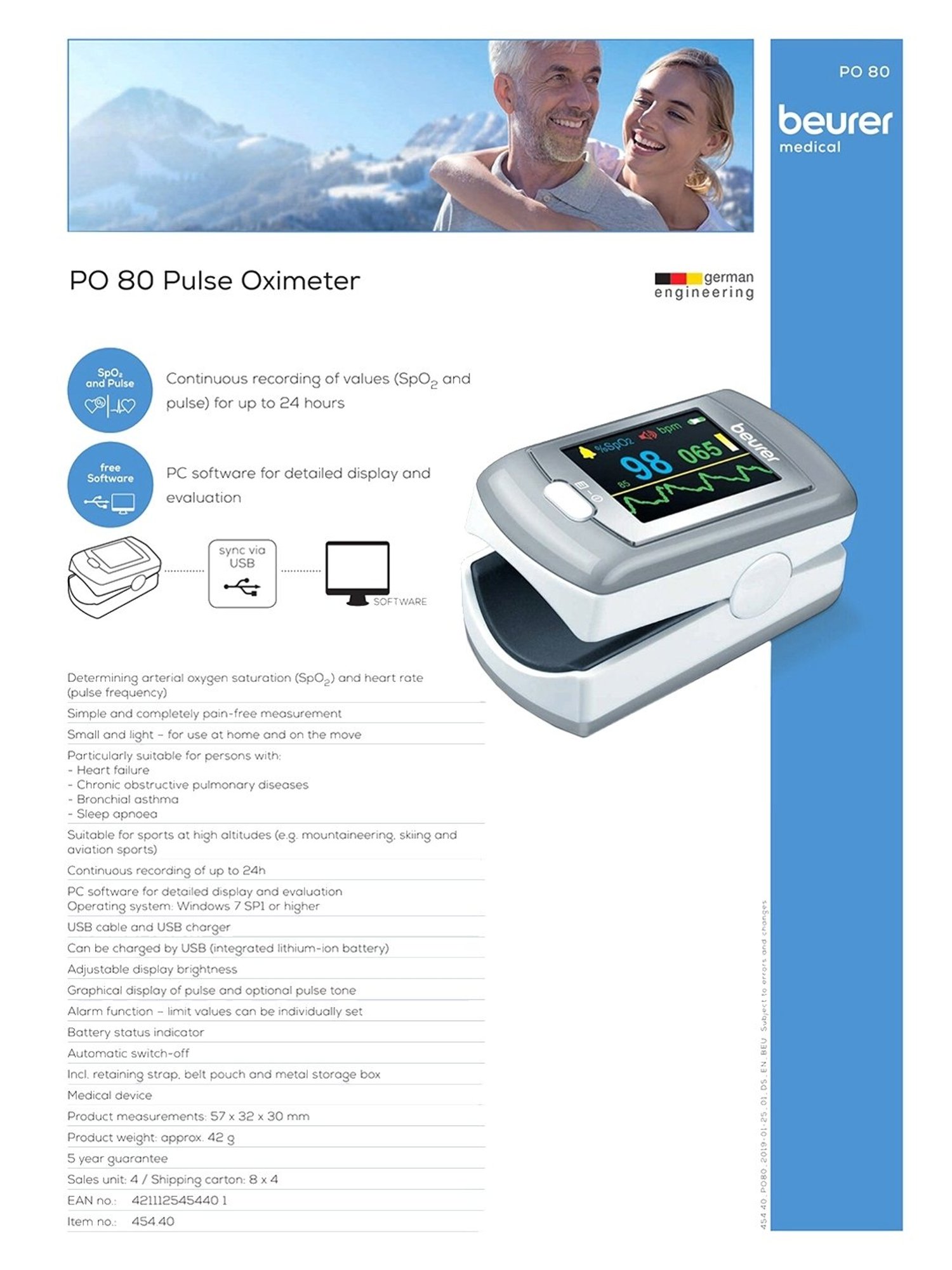 Beurer PO 80 Pulse Oximeter