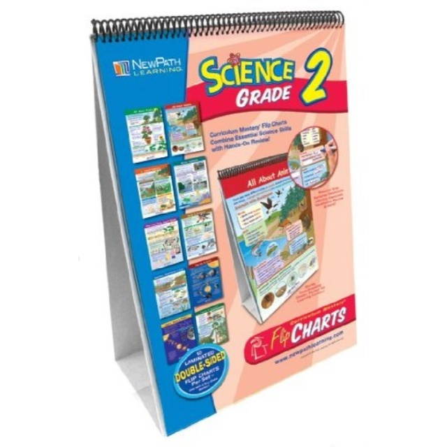 NewPath Learning 10 Piece Science curriculum Mastery Flip chart Set, grade 2