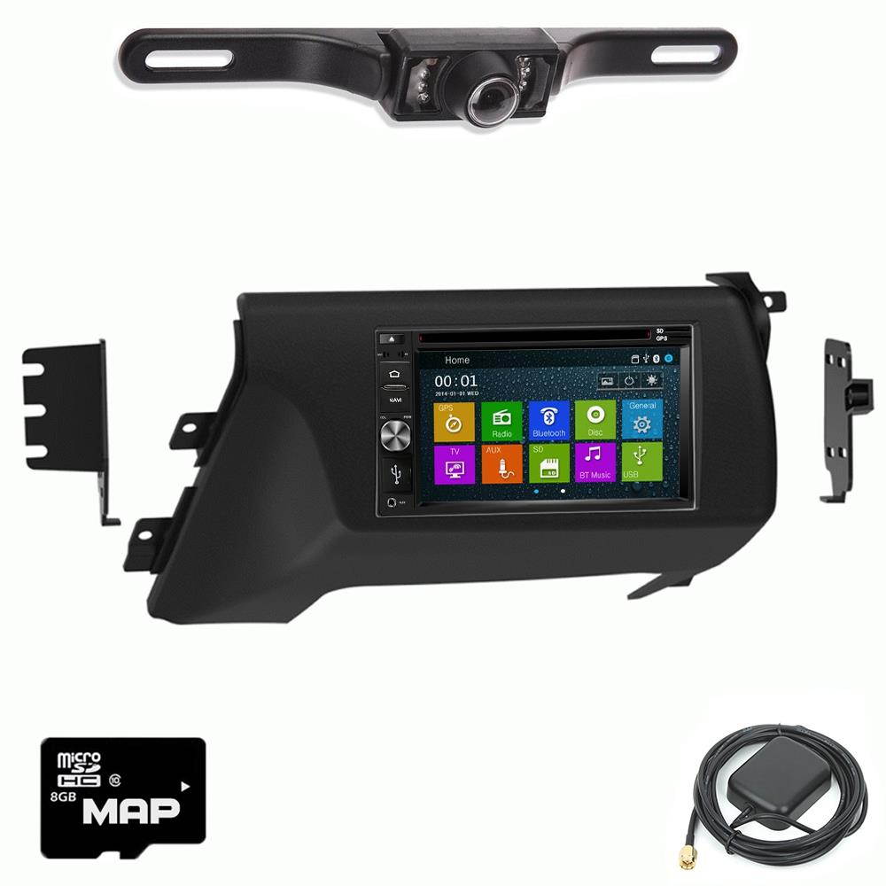 Otto Navi In Dash Navigation System DVD GPS Navigation Multimedia Radio and Dash Kit for Chevrolet Camaro 1993-1996 with back up camera and extra