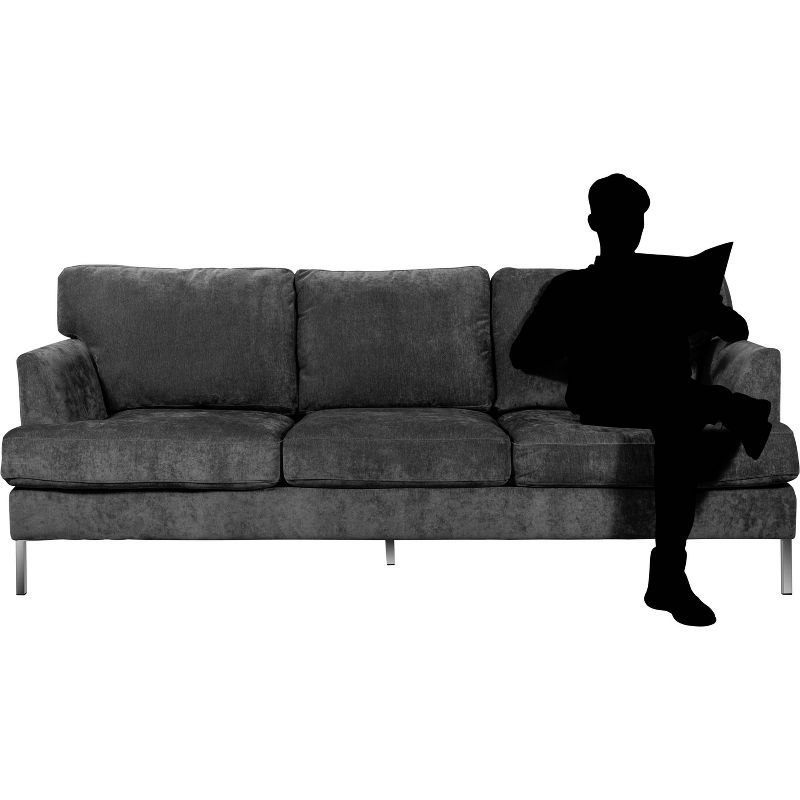 Lafayette Sofa Gray Velvet - Finch