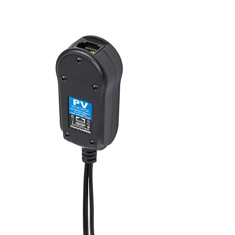 2 Pair Passive VideoPower Balun Upgraded 1080P 5MP BNC to RJ45 Long Distance Network Transceiver Cat5e Cat6 Cable to BNC Male Adapter for Full HD Security Surveillance Camera System