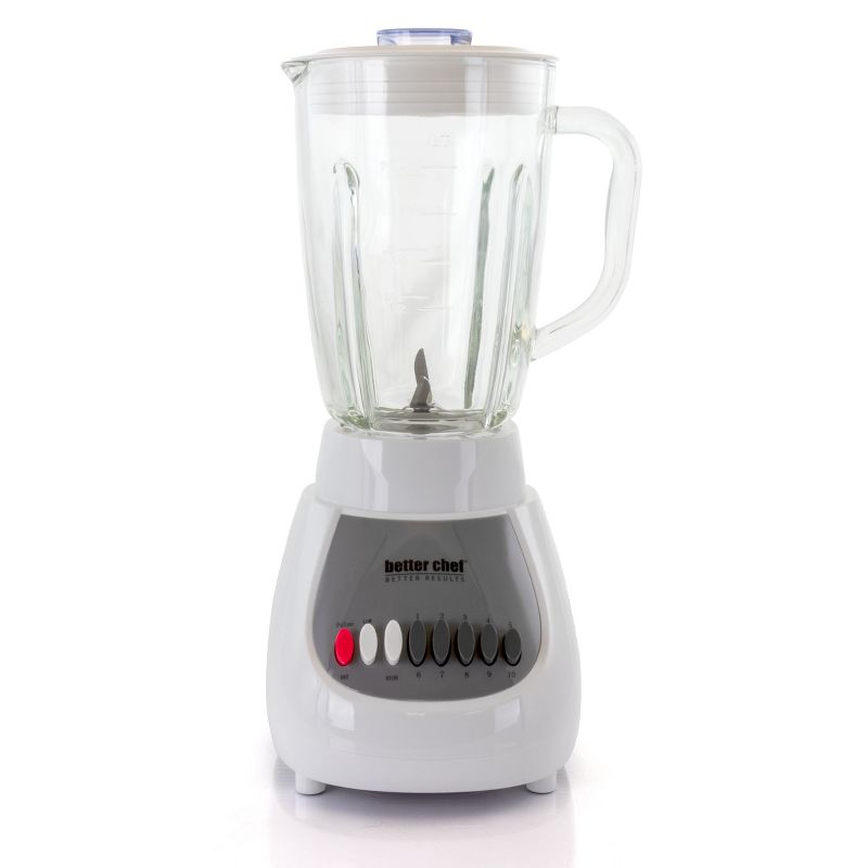 Better Chef 42 Ounce Glass Jar Blender in White