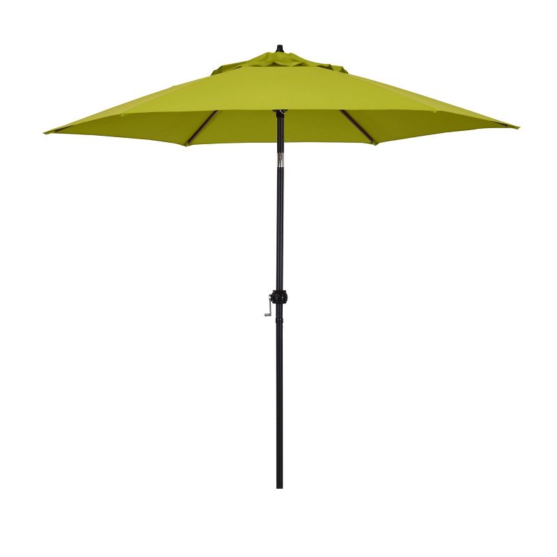 9' x 9' Round Push Tilt Steel Market Patio Umbrella Lime Green - Astella
