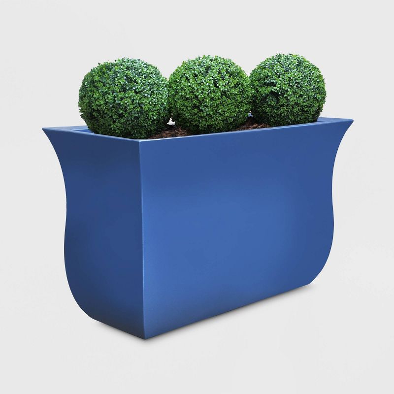 22" Valencia Trough Rectangular Planter Neptune Blue - Mayne