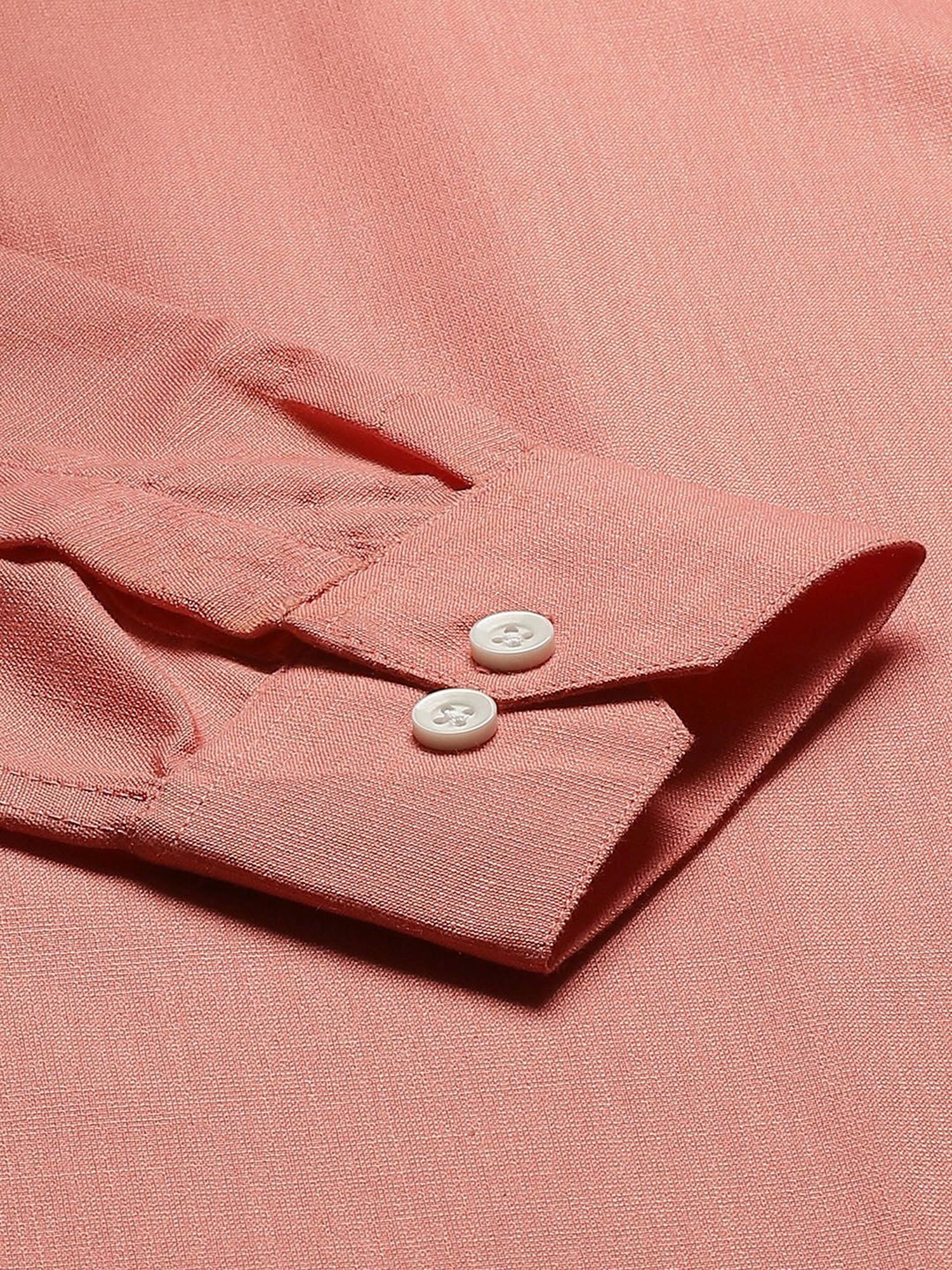 Sojanya Peach Cotton Regular Fit Shirt