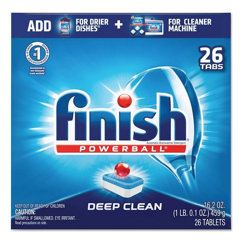 FINISH Powerball Dishwasher Tabs, Fresh Scent, 26/Box 20621