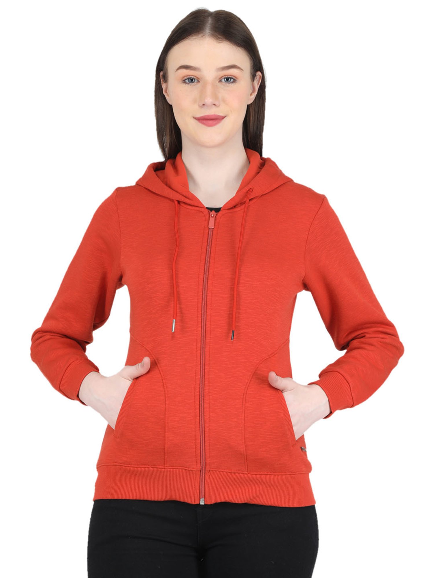MOCA by Monte Carlo Red Regular Fit Hoodie
