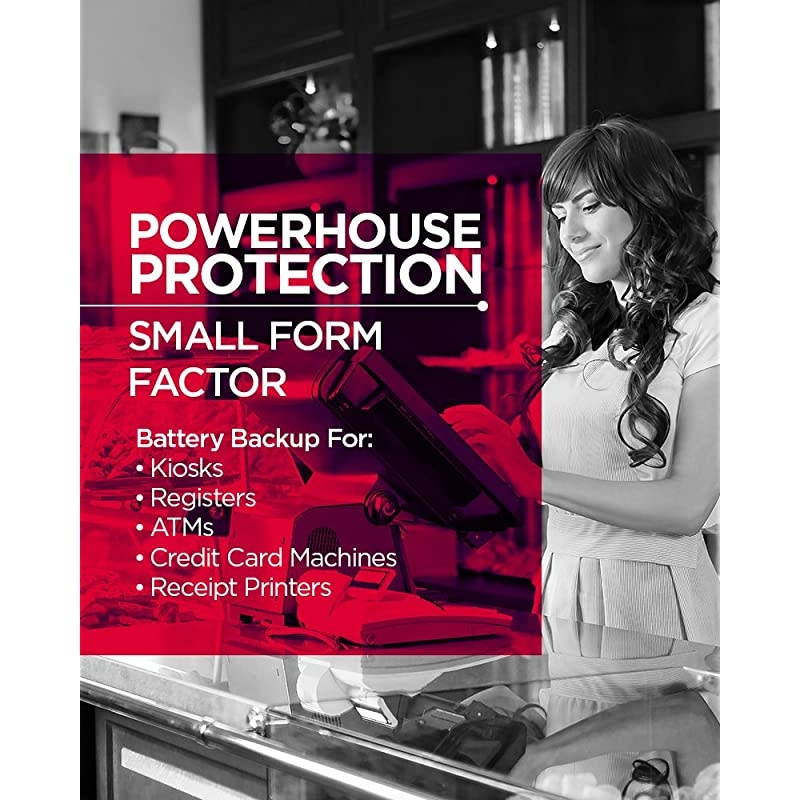 RT650 UPS System, 650VA/400W, 6 Outlets, Mini-Tower, 5-Year Warranty black