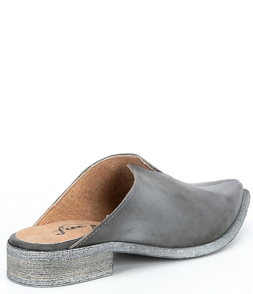 Free People Harlow Split Seam Leather Mules