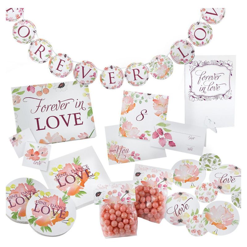 25ct Floral Forever Favor Bag Kits