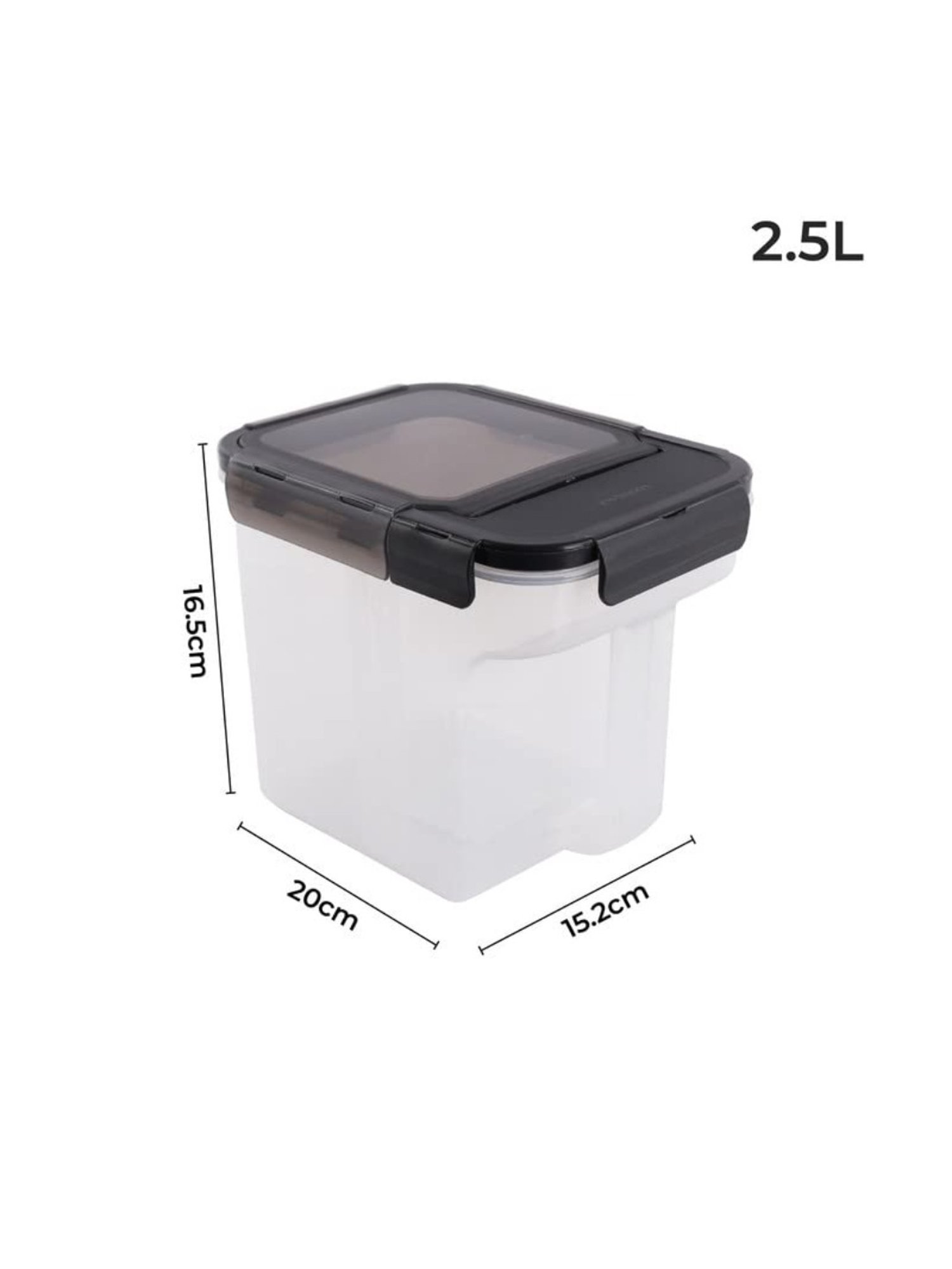 Lock & Lock Transparent Plastic Airtight Food Storage Container