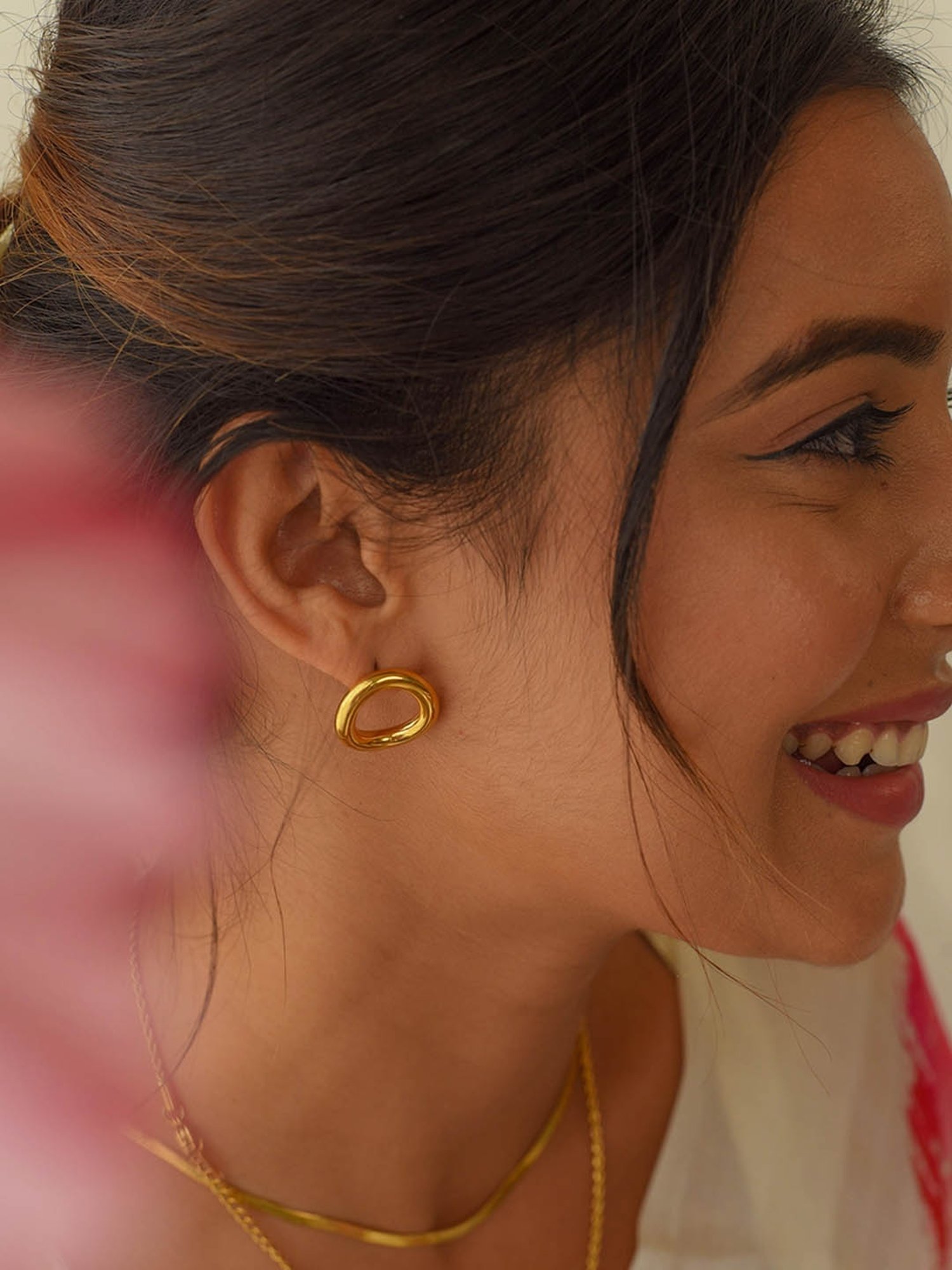 Perfectly Average Circle Stud Earrings for Women & Girls