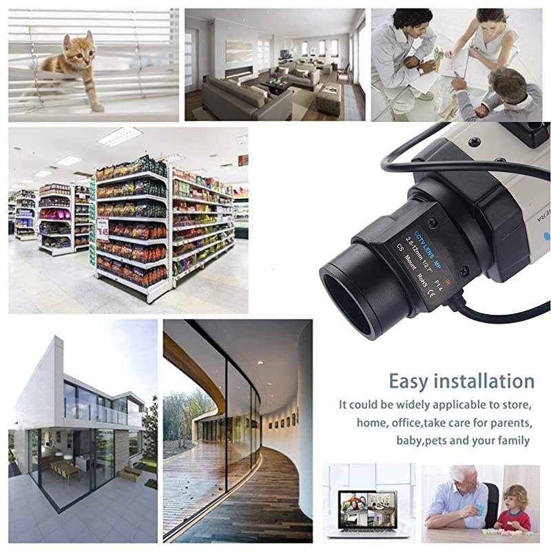 CCTV Mini HD 1/3 CCD 960h Auto Iris 1000tvl 2.8-12mm Varifocal Lens Bullet Box Security Camera Surveillance Camera