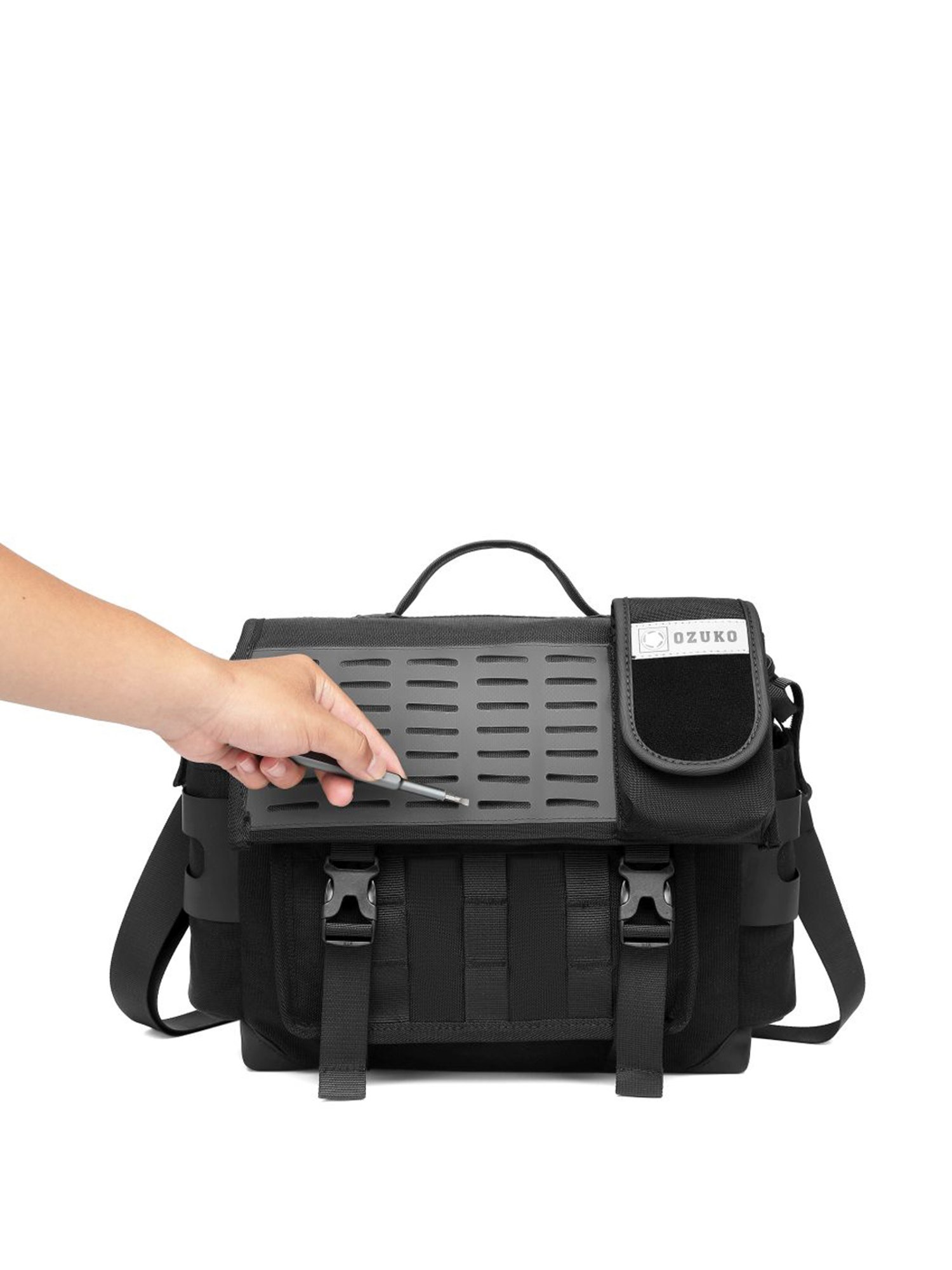 OZUKO 9445 Range Black Solid Medium Messenger Bag