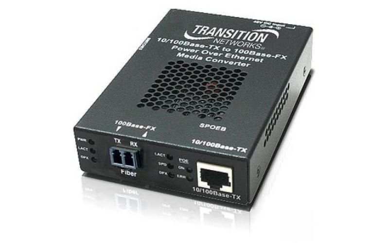 Transition Networks Fast Ethernet Stand-Alone Media Converter - 1 x RJ-45 , 1 x ST Duplex - 100Base-TX, 100Base-FX