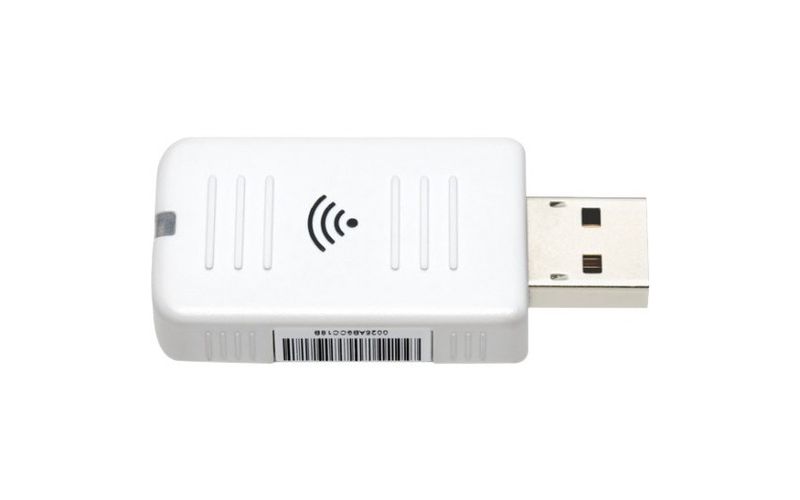 Epson ELPAP10 IEEE 802.11b/g/n - Wi-Fi Adapter for Projector - USB - 54 Mbit/s - 2.40 GHz ISM - 5 GHz UNII - External