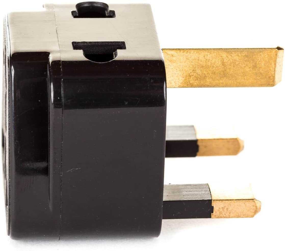 UK, Hong Kong Travel Adapter Plug, OREI Adaptor 2 in 1, For Botswana, England, UAE, Dubai - Safe Grounded Connection - Universal Socket - 4 Pack