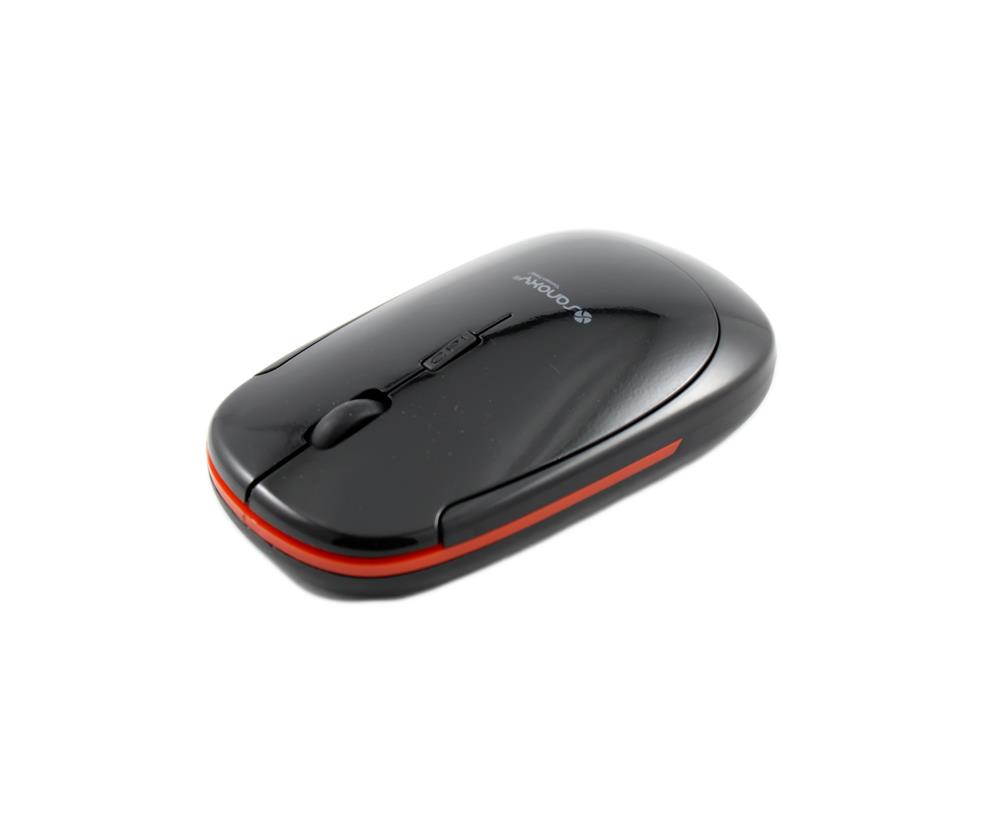 SANOXY 2.4G Wireless Slim Flat Mouse for Computer/Laptop HIGH DPI (Black)