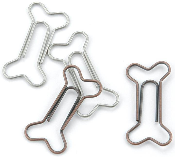 Creative Impressions CI85027 Metal Dog Bone Paper Clips 15/Pkg