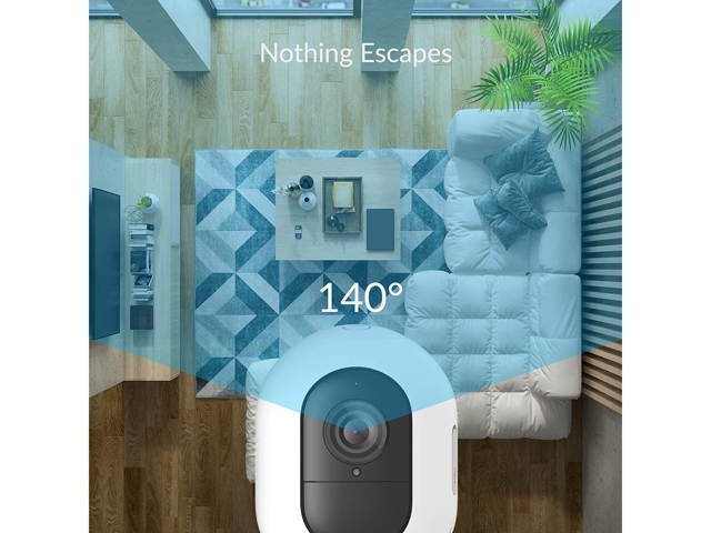 Kami by Yi Camera HD 1080P Wire-Free Home Security Camera Kit, Outdoor Rechargeable Battery with Motion Detection, Night Vision, 2-Way Audio & 6 Months 7-Day Cloud Service via Kami APP or YI Home APP