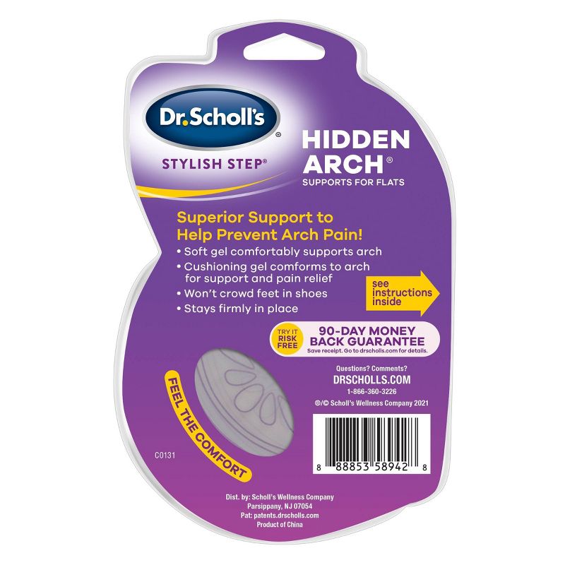 Dr. Scholl's Stylish Step Hidden Arch For Flats, 1 Pair