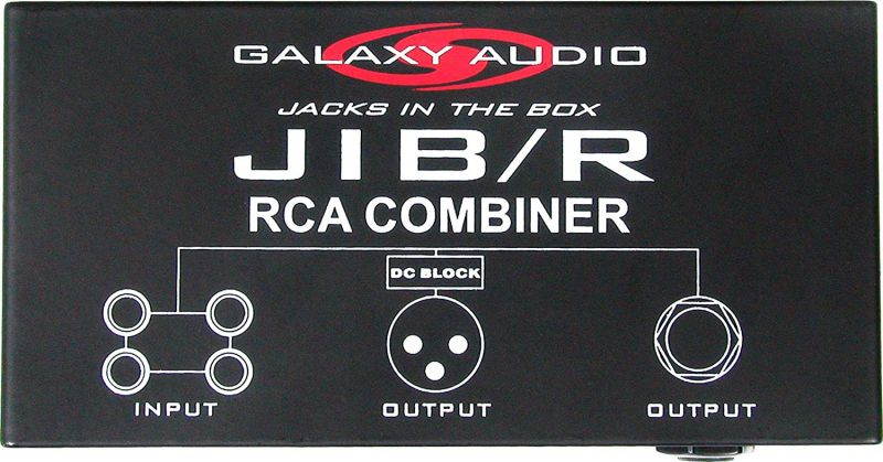 Galaxy Audio JIBR Dual RCA In, Mono XLR & Out Combiner