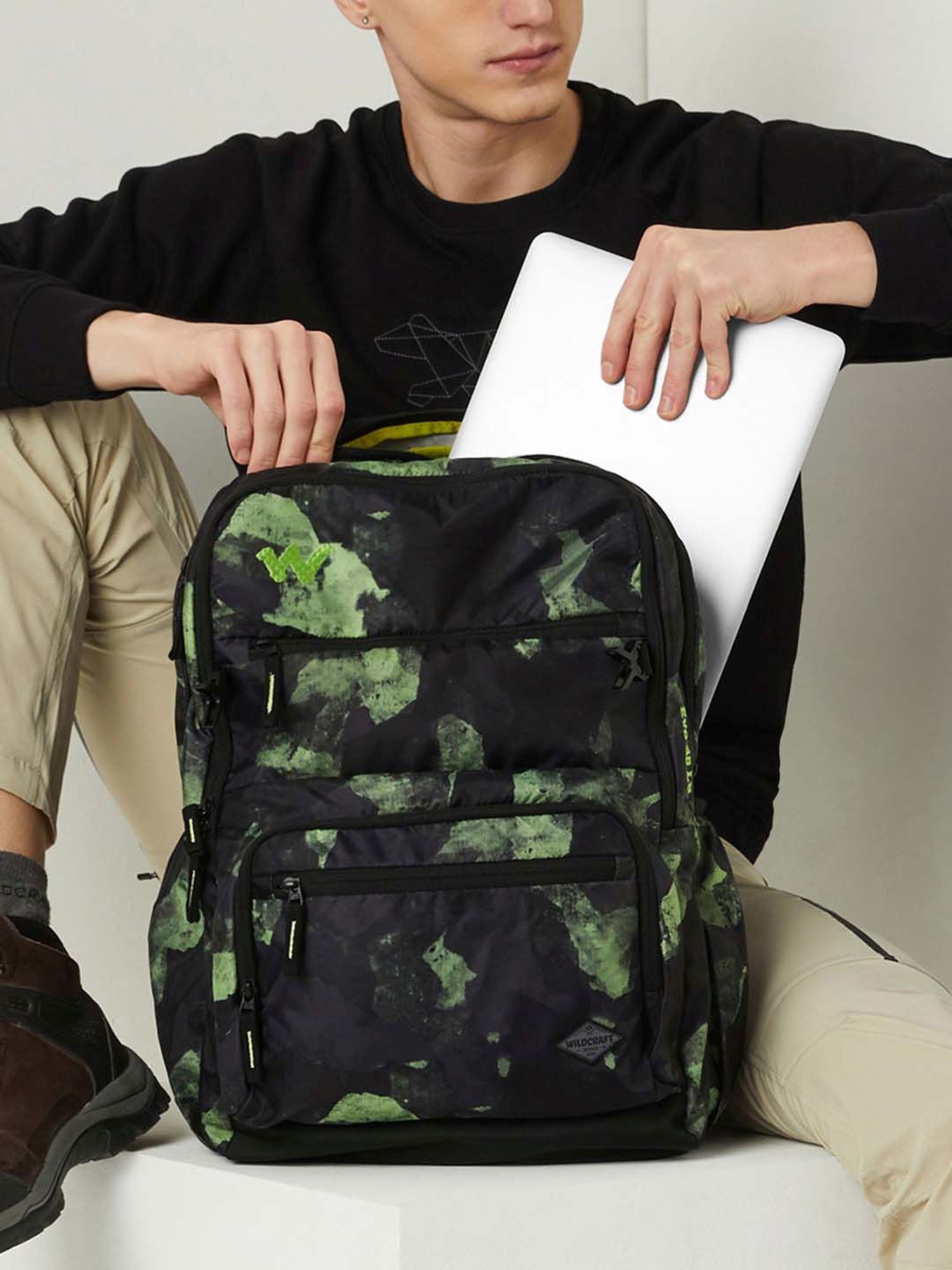 Wildcraft Evo 45 Black Laptop Backpack