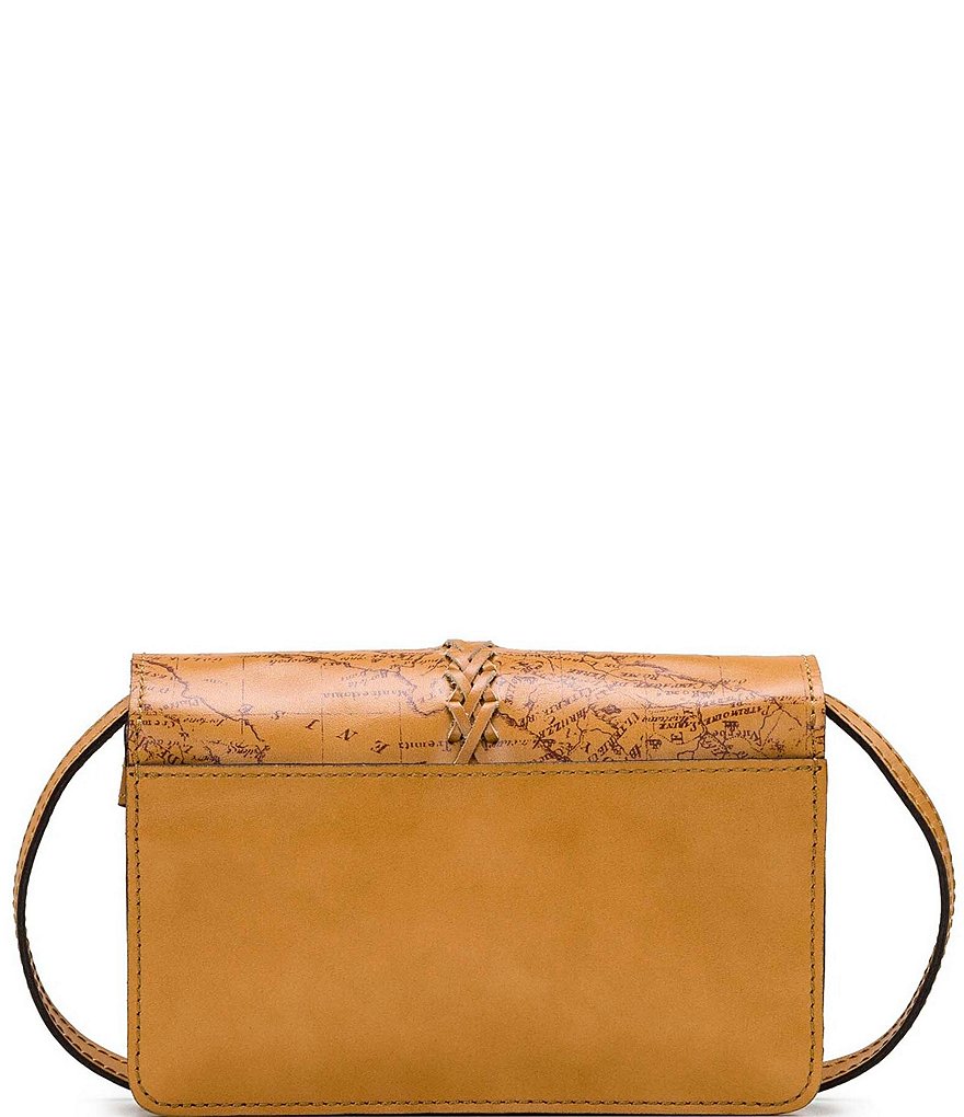 Patricia Nash Signature Map Collection Belizzi Leather Push-lock Crossbody Bag