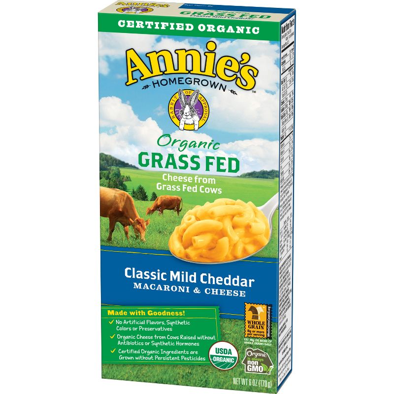 Annie's Organic Grassfed Classic Mild Cheddar Flavor Macaroni & Cheese - 6oz