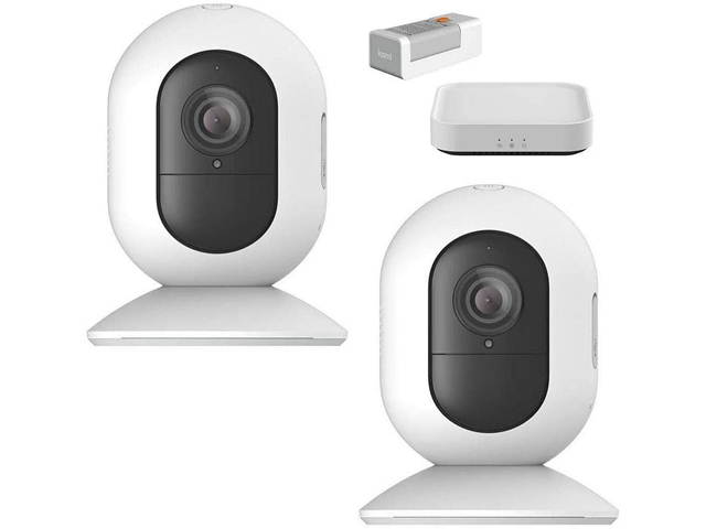 Kami by Yi Camera HD 1080P Wire-Free Home Security Camera Kit, Outdoor Rechargeable Battery with Motion Detection, Night Vision, 2-Way Audio & 6 Months 7-Day Cloud Service via Kami APP or YI Home APP