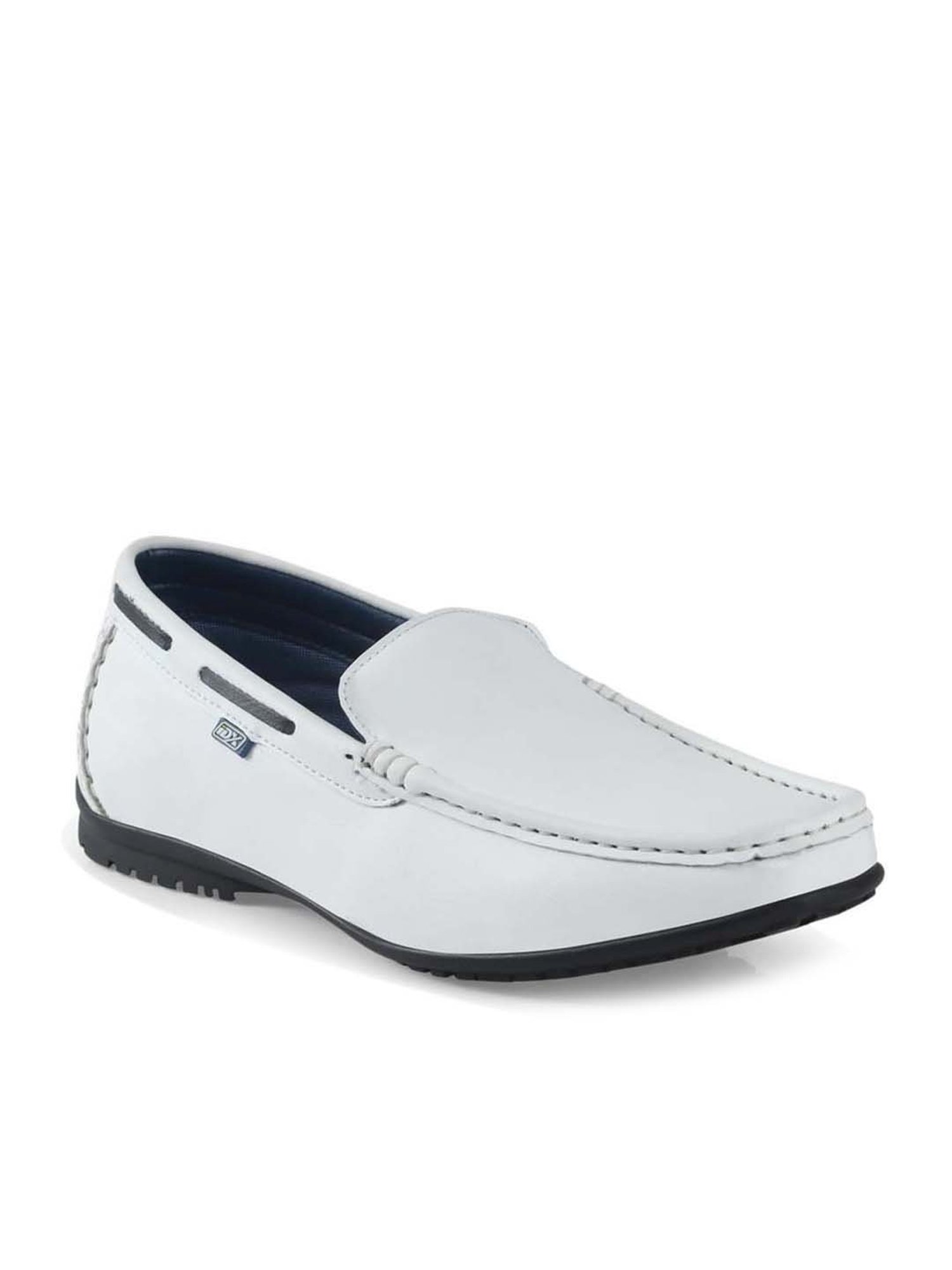 ID Men's White Casual Loafers