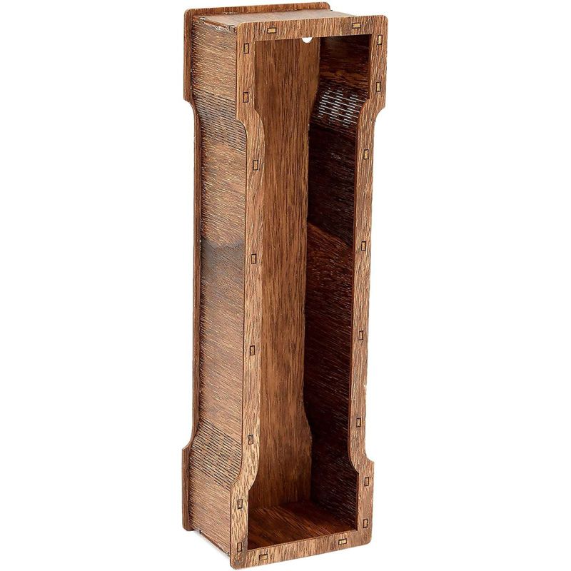 Juvale "VINO" Letters Wine Cork Holder, Brown Wood Home D'ecor, 11.75" tall
