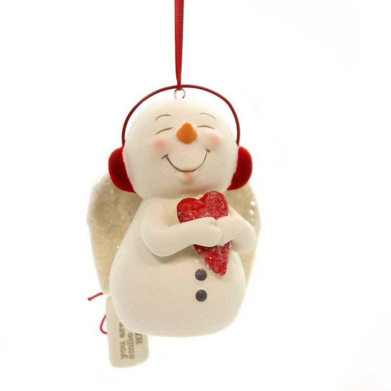 Holiday Ornaments 3.0" You Are The Smile On My Heart Snowpinions Christmas Angel  -  Tree Ornaments