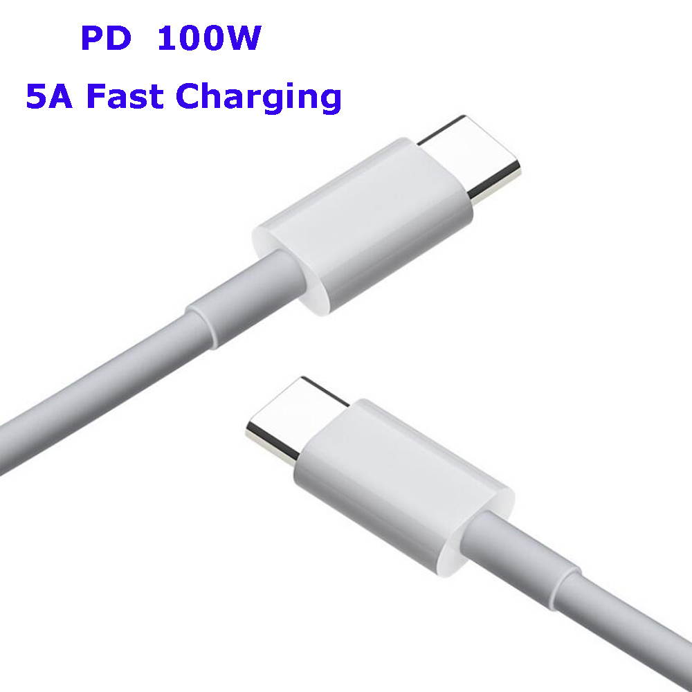 USB C to USB C Cable (6.6ft) , 100W 5A PD Charging for Apple MacBook, Huawei Matebook, iPad Pro 2018, Chromebook, Switch, and More Type-C Devices/Laptops